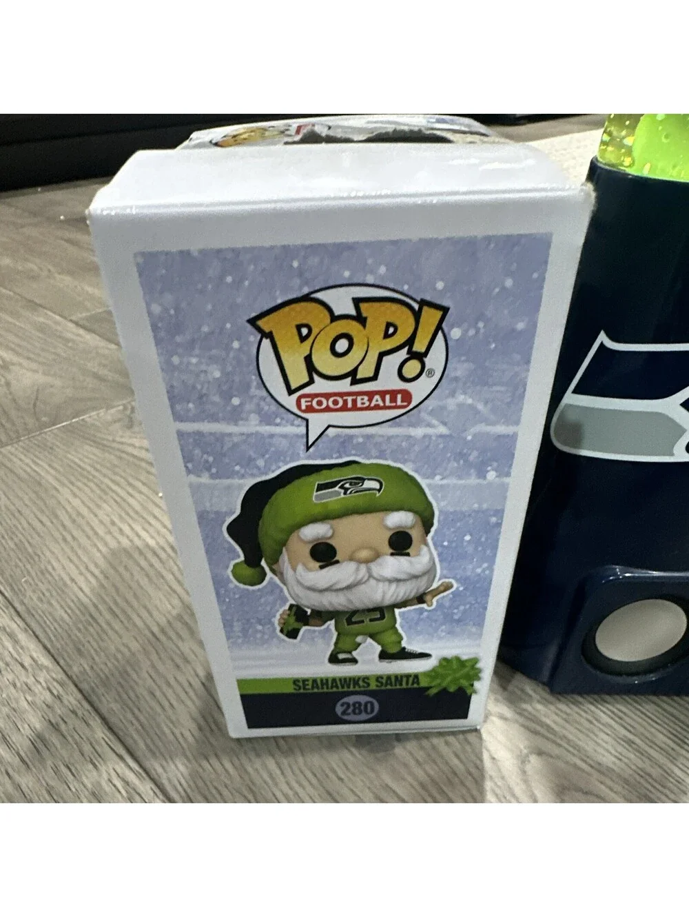 Sporticulture Seattle Seahawks Magma Lamp with Bluetooth Speaker and Funko Pop